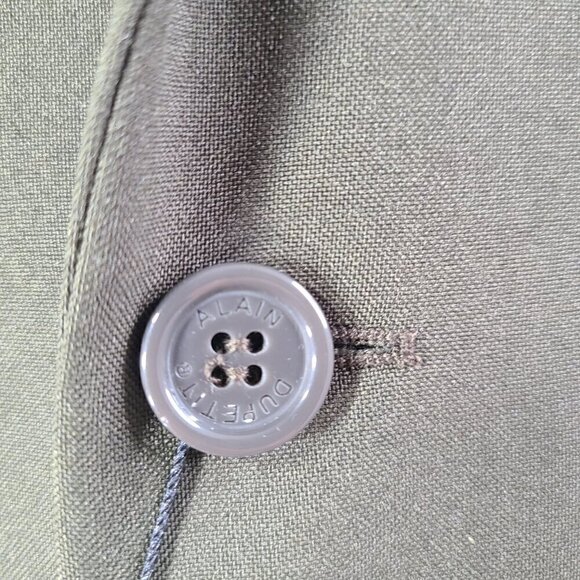 NWT Alain Dupetit Olive Green Sport Coat Two Button Blazer - Picture 9 of 10